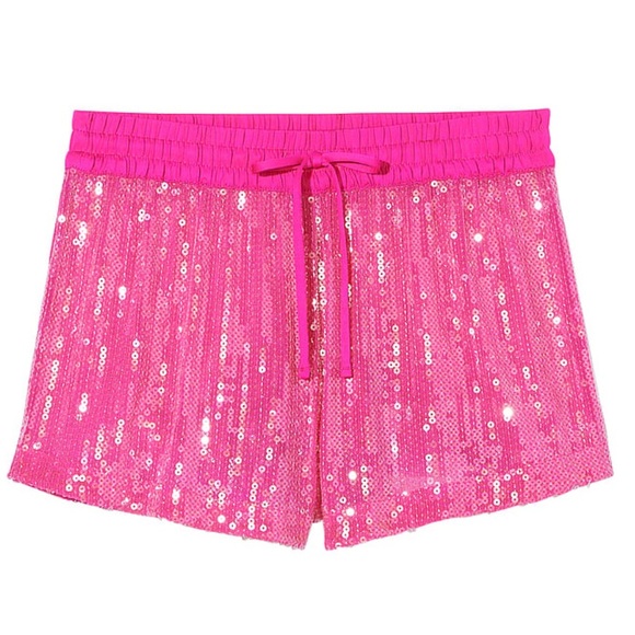 Victorias Secret PINK SEQUINED SHORTS Swimsuit Coverup EUC XS - Picture 4 of 8
